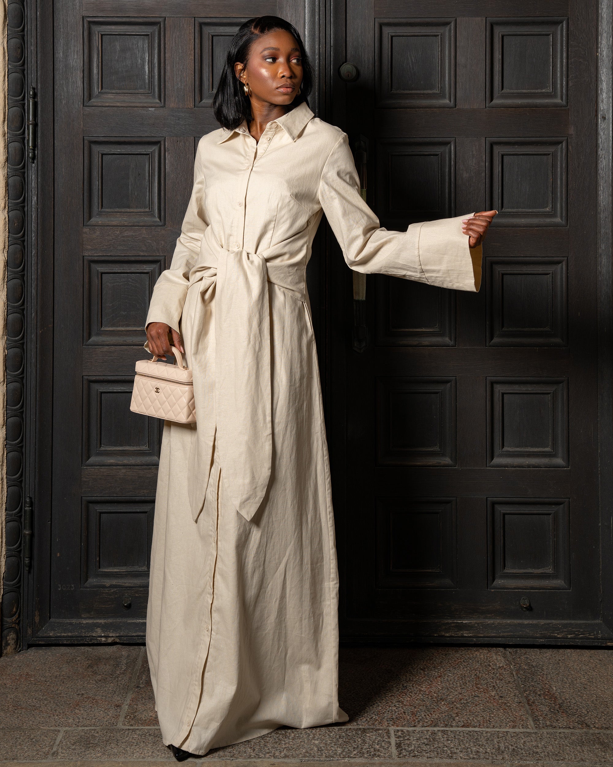 The Essential Maxi dress beige – Ellem Atelier