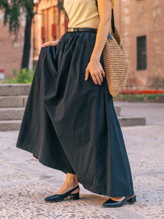 The Essential Maxi skirt black