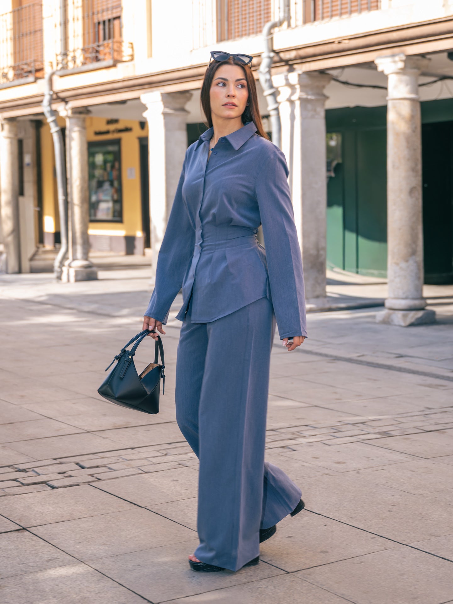 The Classic trousers in Denim Blue (part of set) – Ellem Atelier